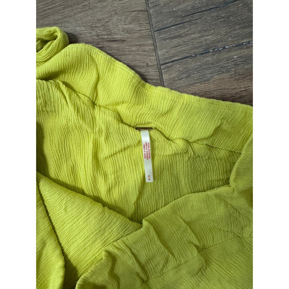 Free People Lime Green Ruffle One-Shoulder Maxi Dress - Picture 4 of 4